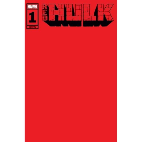 RED HULK (2025) # 1 RED BLANK COVER VARIANT