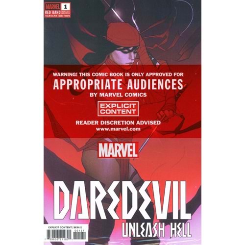 DAREDEVIL UNLEASH HELL RED BAND # 1 (OF 5) SWABY ELEKTRA VARIANT (POLYBAGGED)