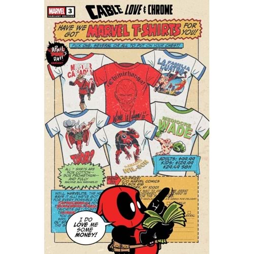 CABLE LOVE AND CHROME #3 (OF 5) WAITE APRIL POOLS DAY VARIANT