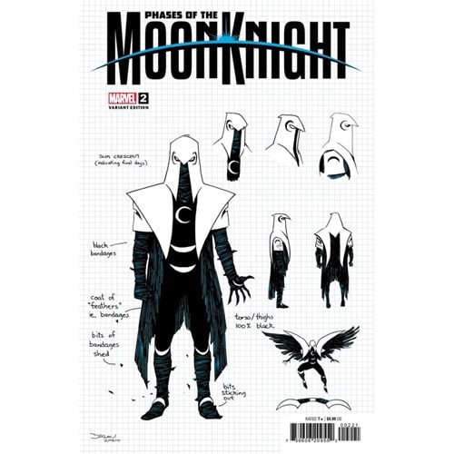 PHASES OF THE MOON KNIGHT #2 (OF 4) DECLAN SHALVEY DESIGN VARIANT
