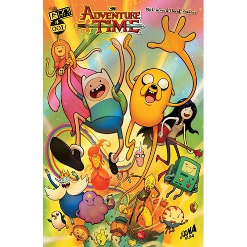 ADVENTURE TIME (2025) #1 COVER G DAVID NAKAYAMA GOLD FOIL VARIANT