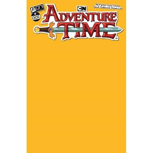 ADVENTURE TIME (2025) #2 COVER C JAKE YELLOW BLANK COVER VARIANT