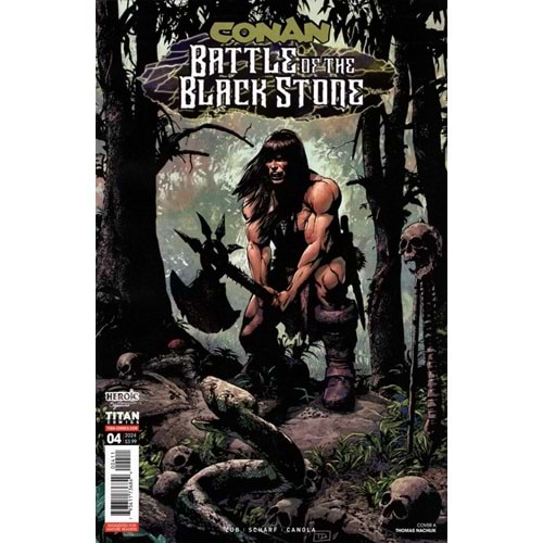CONAN THE BARBARIAN BATTLE OF THE BLACK STONE # 4 (OF 4) COVER A NACHLIK