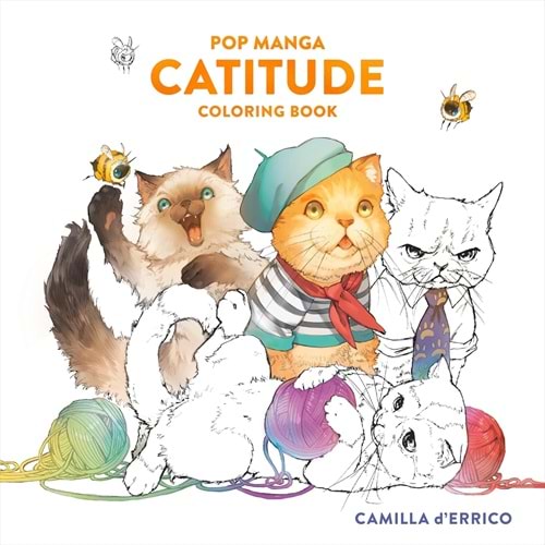 POP MANGA CATITUDE COLORING BOOK TPB