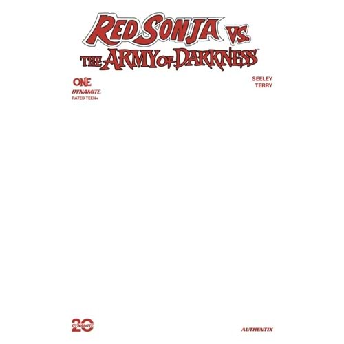 RED SONJA VS AOD #1 COVER G BLANK VARIANT