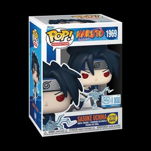 FUNKO POP NARUTO SASUKE UCHIHA GLOW IN THE DARK 1969
