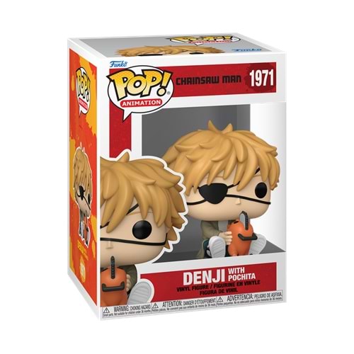 FUNKO POP ANIMATION CHAINSAW MAN DENJI WITH POCHITA 1971