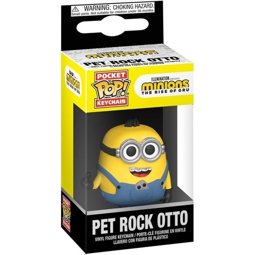 FUNKO POP MINIONS PET ROCK OTTO KEYCHAIN