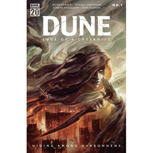 DUNE EDGE OF A CRYSKNIFE HIDING AMONG HARKONNENS #1 COVER A SWANLAND