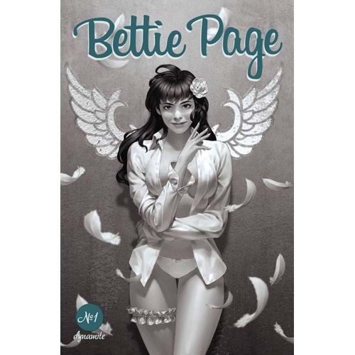 BETTIE PAGE (2023) # 1 COVER I 1:10 YOON BLACK & WHITE VARIANT