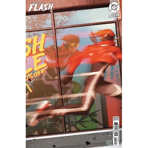 ABSOLUTE FLASH #1 SECOND PRINTING COVER B GERALD PAREL CARD STOCK VARIANT