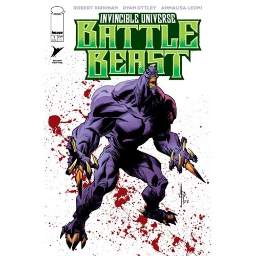 INVINCIBLE UNIVERSE BATTLE BEAST # 1 SECOND PRINTING COVER B JASON HOWARD VARIANT