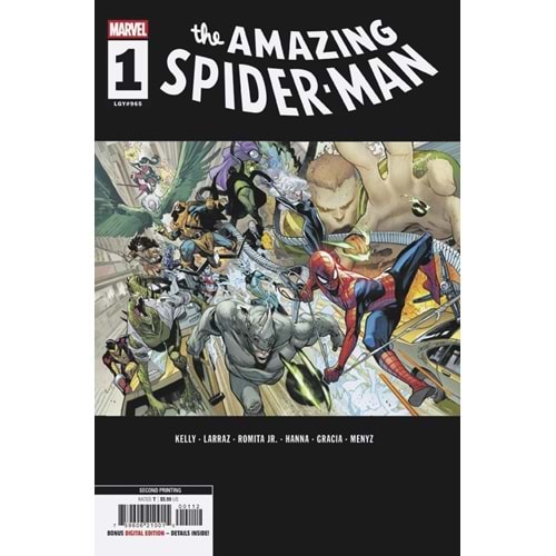 AMAZING SPIDER-MAN (2025) # 1 SECOND PRINTING PEPE LARRAZ VARIANT
