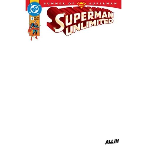 SUPERMAN UNLIMITED #1 COVER I BLANK CARD STOCK VARIANT