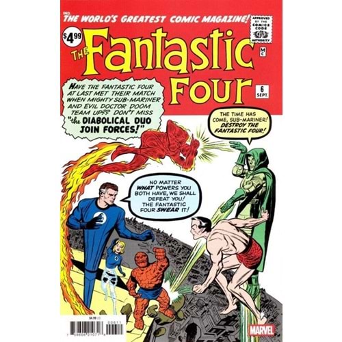 FANTASTIC FOUR # 6 FACSIMILE EDITION