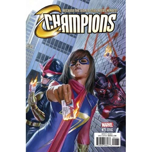 CHAMPIONS (2016) # 1 1:100 ALEX ROSS VARIANT