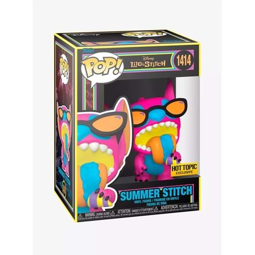 FUNKO POP DISNEY LILO & STITCH SUMMER STITCH BLACKLIGHT SPECIAL EDITION 1414