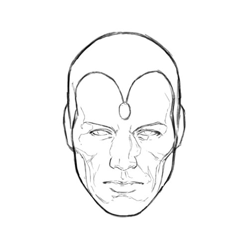 AVENGERS TWILIGHT # 4 1:50 MARK BROOKS HEADSHOT SKETCH VARIANT