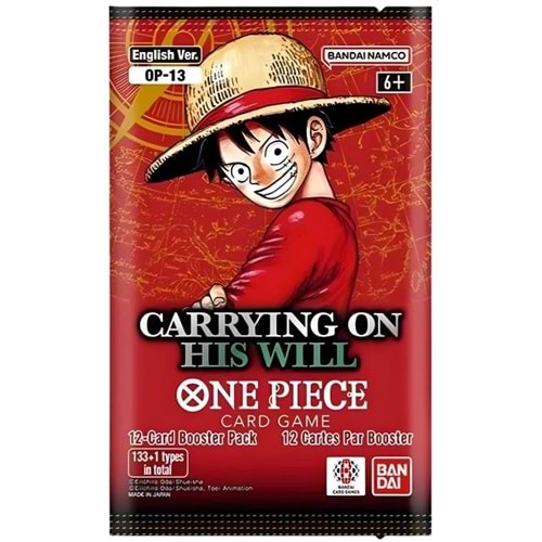 ONE PIECE CARD GAME CARRYING ON HIS WILL BOOSTER PACK