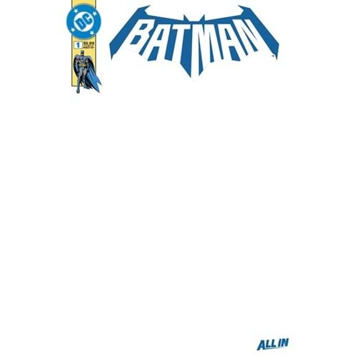 BATMAN (2025) #1 COVER K BLANK CARD STOCK VARIANT