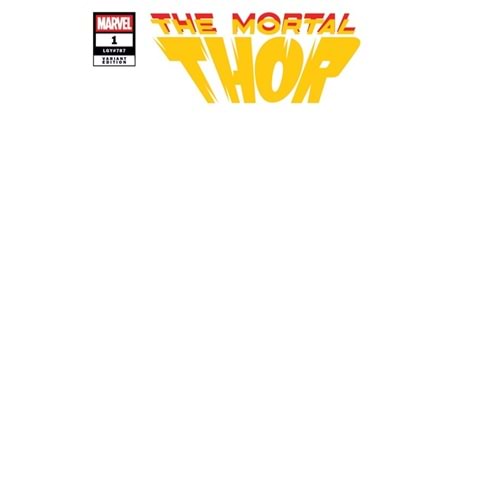 MORTAL THOR #1 BLANK VARIANT
