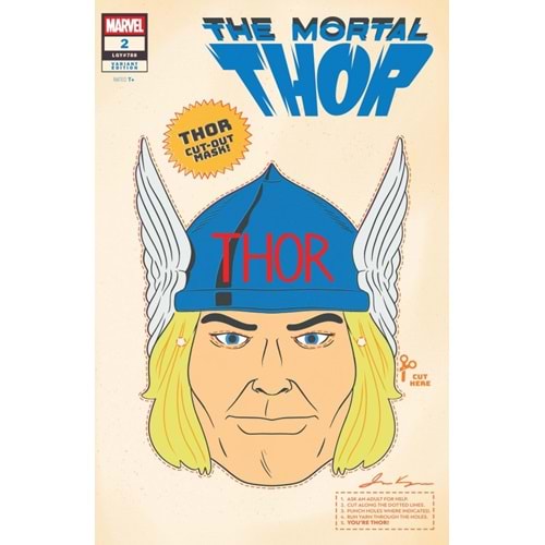 MORTAL THOR #2 RETRO HALLOWEEN MASK VARIANT