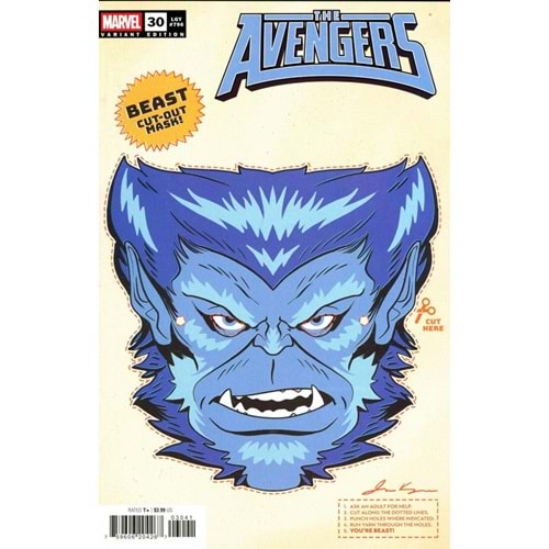 AVENGERS (2023) # 30 RETRO HALLOWEEN MASK VARIANT