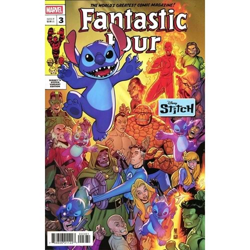 FANTASTIC FOUR (2025) # 3 PACO MEDINA DISNEY STITCH VARIANT