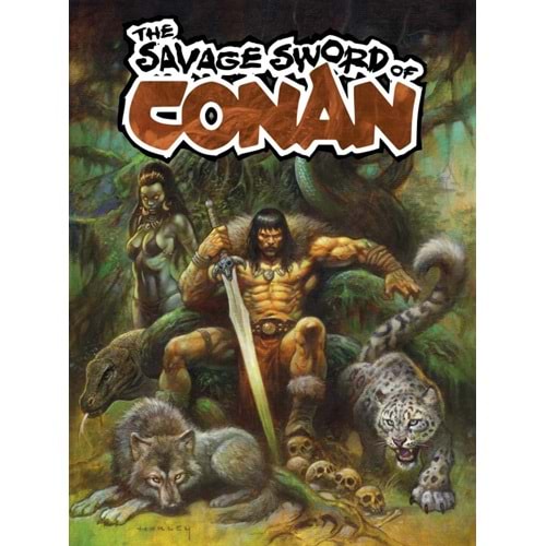 SAVAGE SWORD OF CONAN # 7 COVER A HORLEY