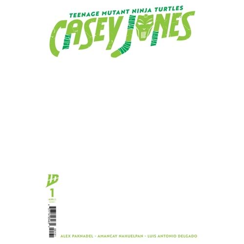 TEENAGE MUTANT NINJA TURTLES CASEY JONES #1 COVER C BLANK VARIANT