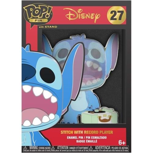 FUNKO POP PIN DISNEY STITCH WITH RECORD PLAYER 27