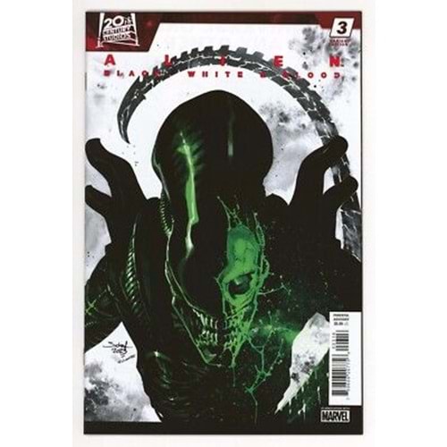 ALIEN BLACK WHITE BLOOD # 3 1:25 JONAS SCHARF VARIANT