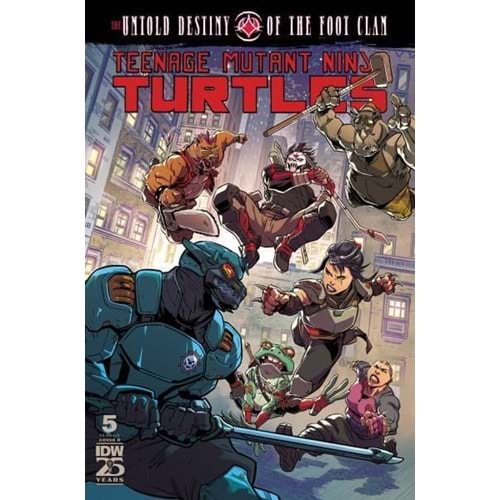 TEENAGE MUTANT NINJA TURTLES UNTOLD DESTINY OF THE FOOT CLAN #5 COVER B MEDEL