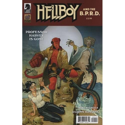 HELLBOY AND THE BPRD PROFESSOR HARVEY IS GONE #1 COVER A GIUSEPPE MANUNTA