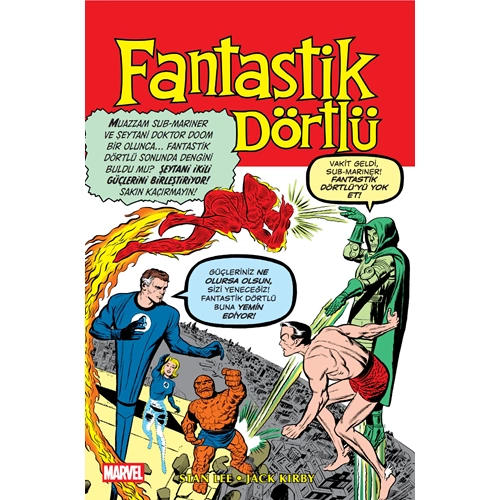 MARVEL KLASİKLERİ FANTASTİK DÖRTLÜ CİLT 1 B KAPAK