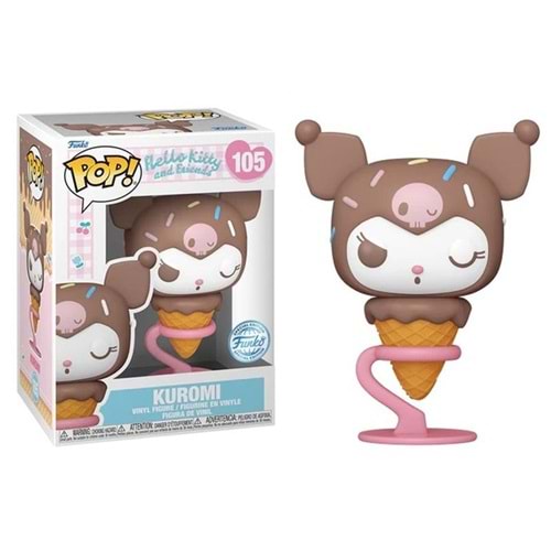 FUNKO POP HELLO KITTY AND FRIENDS KUROMI ICE CREAM CONE SPECIAL 105