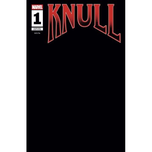 KNULL #1 BLACK BLANK VARIANT