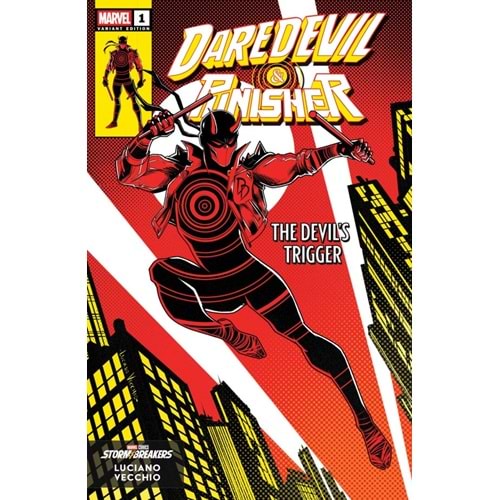 DAREDEVIL AND PUNISHER THE DEVILS TRIGGER #1 LUCIANO VECCHIO FROM THE CHAOS A COSTUME VARIANT