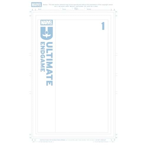 ULTIMATE ENDGAME #1 BLUE LINE BLANK VARIANT