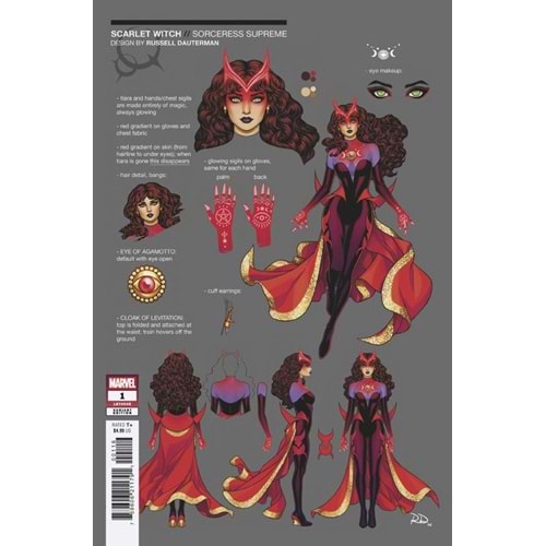 SORCERER SUPREME #1 1:10 RUSSELL DAUTERMAN DESIGN VARIANT