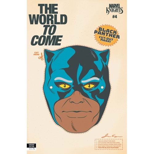 MARVEL KNIGHTS THE WORLD TO COME #4 (OF 6) JAMES KERIGAN RETRO HALLOWEEN MASK VARIANT