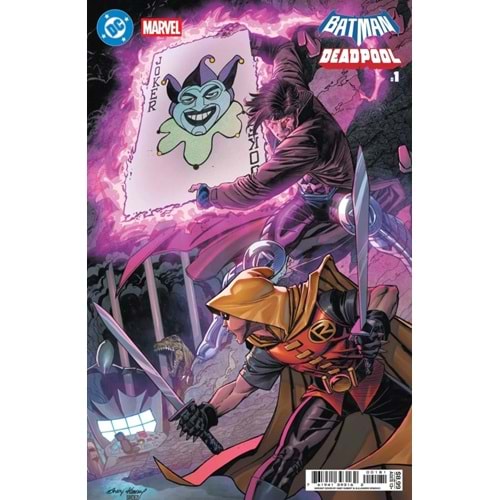 DC MARVEL BATMAN DEADPOOL #1 (ONE-SHOT) COVER I ANDY KUBERT DAMIAN WAYNE GAMBIT CARD STOCK VARIANT