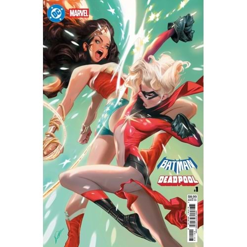 DC MARVEL BATMAN DEADPOOL #1 (ONE-SHOT) COVER L ALEXANDER LOZANO WONDER WOMAN MS MARVEL CARD STOCK VARIANT