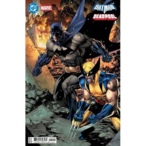 DC MARVEL BATMAN DEADPOOL #1 (ONE-SHOT) COVER K JIM LEE BATMAN WOLVERINE CARD STOCK VARIANT
