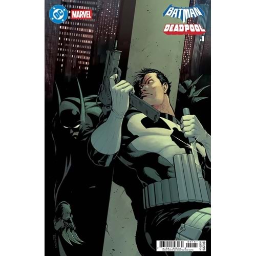 DC MARVEL BATMAN DEADPOOL #1 (ONE-SHOT) COVER G NICK DRAGOTTA BATMAN PUNISHER CARD STOCK VARIANT