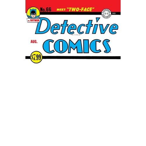 DETECTIVE COMICS #66 FACSIMILE EDITION COVER D BLANK VARIANT