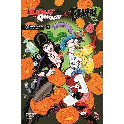 HARLEY QUINN X ELVIRA #1 COVER A AMANDA CONNER
