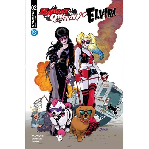 HARLEY QUINN X ELVIRA #2 COVER A AMANDA CONNER DOGS