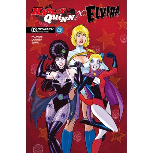 HARLEY QUINN X ELVIRA #3 COVER A AMANDA CONNER RED