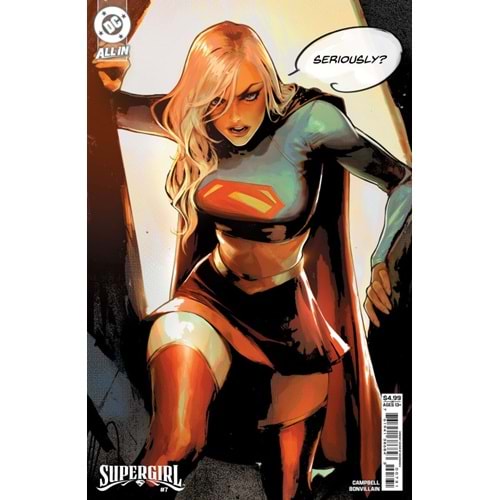 SUPERGIRL (2025) #7 COVER B SOZOMAIKA CARD STOCK VARIANT